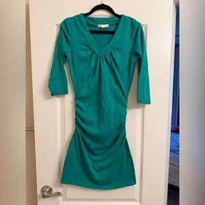 Derek Heart Teal Long Sleeve Dress
